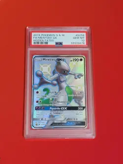Pokemon PSA 10 Mewtwo GX SV59/SV94 Sun & Moon Hidden Fates Shiny Vault Mint - Image 1