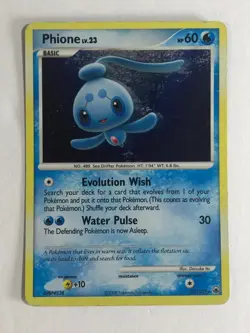 Pokemon TCG Majestic Dawn Holographic Phione LV.23 Heavy Played - Image 1