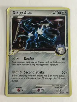 Pokemon TCG Platinum Holographic Dialga G LV.79 7/127 Heavy Played - Image 1