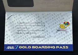 1998 Japanese ANA Pokemon Jet Promo Original Gold Boarding Pass Mew Rare - Image 4