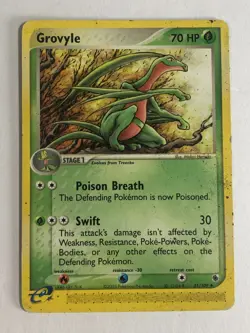 Pokemon TCG EX Ruby & Sapphire Grovyle 31/109 Heavy Played - Image 1