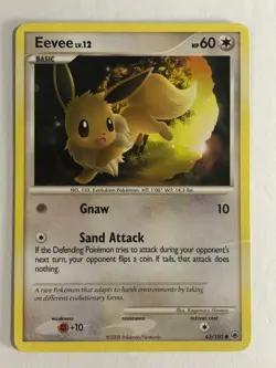 Pokemon TCG Majestic Dawn Eevee LV.12 63/100 Moderately Played - Image 1