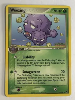 Pokemon TCG Deoxys Set Weezing 51/107 Light Played - Image 1