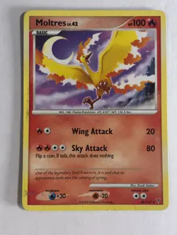 Pokemon TCG Supreme Victories Moltres LV.42 36/147 Heavy Played - Image 1