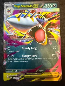 Mega Sharpedo EX 061/094 - Pokemon TCG: Phantasmal Flames - Image 1