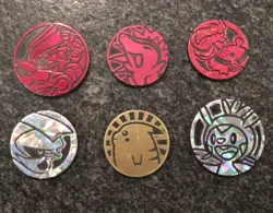 Lot of 6 Official Pokemon TCG Coins - Image 1