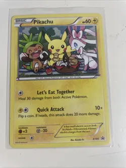 Pokemon Pikachu TCG Black Star Promos XY95 Holo LP - Image 1
