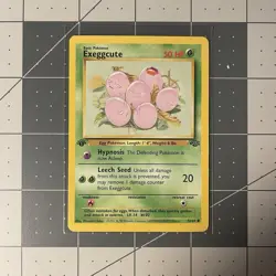 Exeggcute - 52/64 - Jungle (1st Edition) - Common Vintage Pokemon TCG LP - Image 1