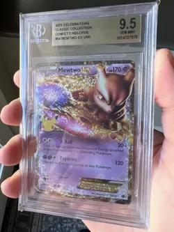 Pokemon Celebrations 54 Mewtwo EX Beckett 9.5 Gem Mint ?? Holo Ultra Rare BGS - Image 5