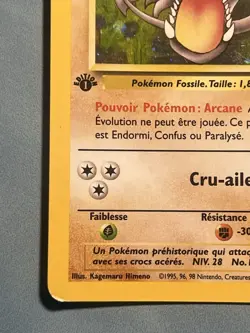 MP - Aerodactyl (Ptera) - French 1st Edition 1/62 Fossil Pokemon TCG - Holo Rare - Image 5