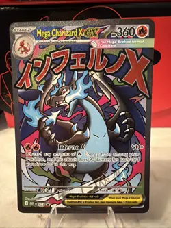 Pokemon Phantasmal Flames MEGA CHARIZARD X EX #23 Black Star Promo - Image 1