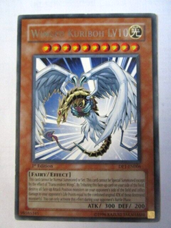 Yugioh! Winged Kuriboh Lv10 Dp1-En006 1st Ed Rare Moderate Play!!!! - Image 1
