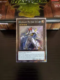Yugioh Stampede - Evilswarm Exciton Knight - Platinum Secret Rare - RA04-EN212 - Image 1