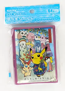 NEW Sendai Tanabata Festival Pikachu Pokemon Center Tohoku Original Card Sleeves - Image 1