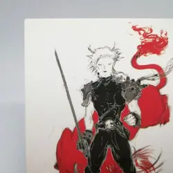 129 Cloud Strife Red 13 Final fantasy Ⅶ Yoshitaka Amano illust Card Dass masters - Image 2
