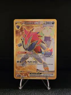 N’s Zoroark EX 189/159 - Hyper Rare Gold Card - Pokemon TCG - Journey Together - Image 1
