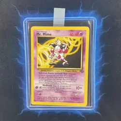 ⭐Mr. Mime 22/64 ⭐ Non Holo Rare Jungle Set Pokemon Card WOTC 1999 TCG - Image 1