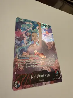 One Piece Card Game Nefeltari Vivi OP04-001 Leader Alt Art - English - Image 2