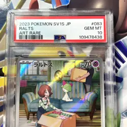 PSA 10 Ralts AR Art Rare 083/078 Japanese SV1S Scarlet ex Pokemon Card Game 2023 - Image 2