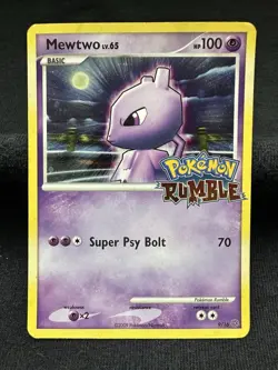 Mewtwo Rumble Holo 9/16 Promo Holo Pokemon Card - Image 1