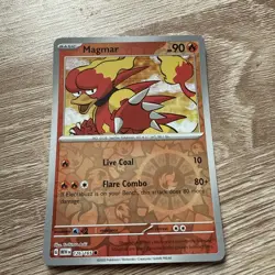 Pokemon Card Magmar Scarlet & Violet 151 Reverse Holo 126/165 Near Mint - Image 1