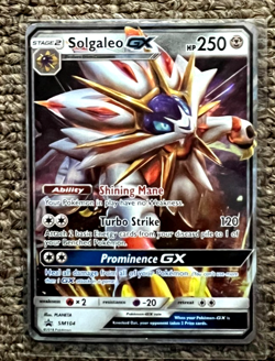 SOLGALEO GX SM104 HOLO ULTRA RARE SUN & MOON PROMO POKEMON CARD NM - Image 1