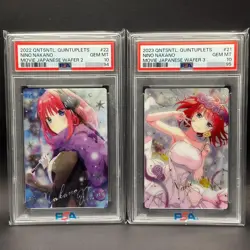 PSA10 Quintessential Quintuplets Nino Nakano Wafers Card Signed 2022 Japanese - Image 1