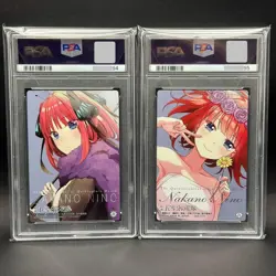 PSA10 Quintessential Quintuplets Nino Nakano Wafers Card Signed 2022 Japanese - Image 2