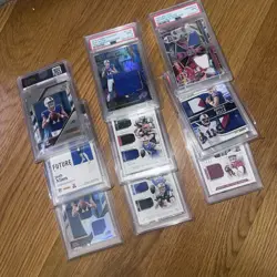 Nfl Card Lot Bundle Bulk Of 9 Common Assorted Various Football Cards Graded - Image 1