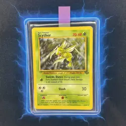 ⭐ Scyther 26/64 ⭐ Original Non Holo Rare Jungle Set Pokemon Card WOTC 1999 - Image 1