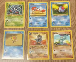 1st Ed Krabby Non-Holo WOTC Pokemon Card 51/62 Fossil Set NM/MT - Image 1