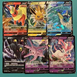 Pokemon Eeveelution V Card Lot Umbreon Espeon Sylveon Kanto Korean Eevee Heroes - Image 1
