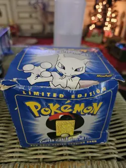 23K Gold Plated MEWTWO Trading Card 1999 Burger King Pokemon - Image 1