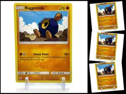 Pokemon Sun & Moon Base Set 69/149 Roggenrola 4X Mint/NM Common TCG 4 Cards 4X - Image 1