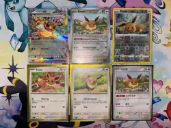Pokemon TCG Eevee Card Lot Ex Reverse Holo Non Holos Small Lot English Korean NM - Image 1