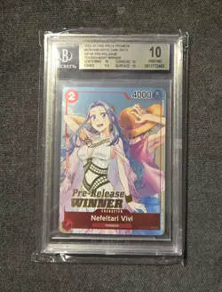 BGS 10 Nefeltari Vivi Pre-release Winner ST01009 OP-03 One Piece Card Game - Image 1