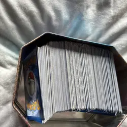 Full Tin Of Pokemon Cards 300+ No Energy/Code Cards Mixed Age TCG Xmas Gift (2) - Image 2