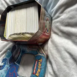 Full Tin Of Pokemon Cards 300+ No Energy/Code Cards Mixed Age TCG Xmas Gift (2) - Image 5