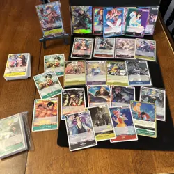 One Piece English Cards Lot - Monkey.D.Luffy + Zoro Promos, Leaders, Rare Foils - Image 1