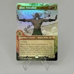 Bumi, Unleashed (Showcase) Avatar: The Last Airbender Foil NM Pack Fresh - Image 1