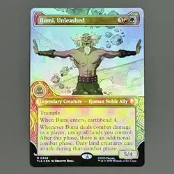 Bumi, Unleashed (Showcase) Avatar: The Last Airbender Foil NM Pack Fresh - Image 2
