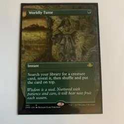 MTG Worldly Tutor (Dominaria Remastered) Borderless Non-Foil - Image 1