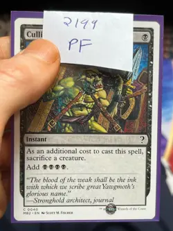 Culling The Weak • White Border • Mystery Booster 2 • Pack Fresh • MTG (2199) - Image 3