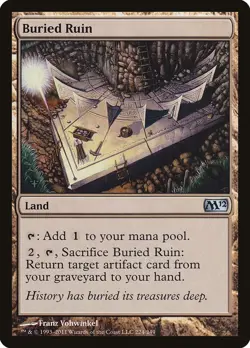 Buried Ruin Magic 2012 (M12) Uncommon NM Magic: The Gathering 224 Normal - Image 1