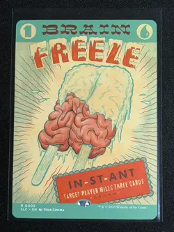 MTG Secret Lair Encyclopedia of Magic the Gathering Brain Freeze RARE 2 - Image 1