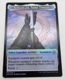 Foil - Devil // Icingdeath, Frost Tongue Double-Sided Token - Adventures in the - Image 2