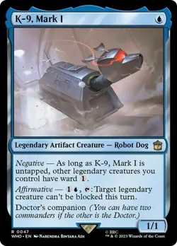 MTG - K-9, Mark 1 - Doctor Who - Magic the Gathering - Image 1