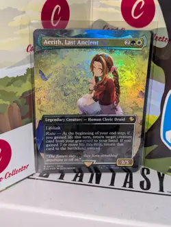 MTG Aerith, Last Ancient BORDERLESS CHOCOBO TRACK FOIL 0471 FIC - Image 2