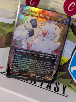 Mog, Moogle Warrior (Borderless) (Chocobo Track Foil) MTG - Image 1