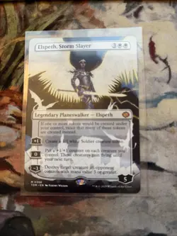 Elspeth, Storm Slayer (Borderless) Tarkir: Dragonstorm Regular - Image 1
